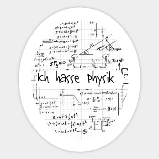 ich hasse Physik Sticker